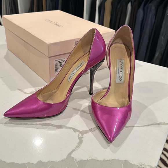 Jimmy Choo patent pink pumps - Picture 2 of 7